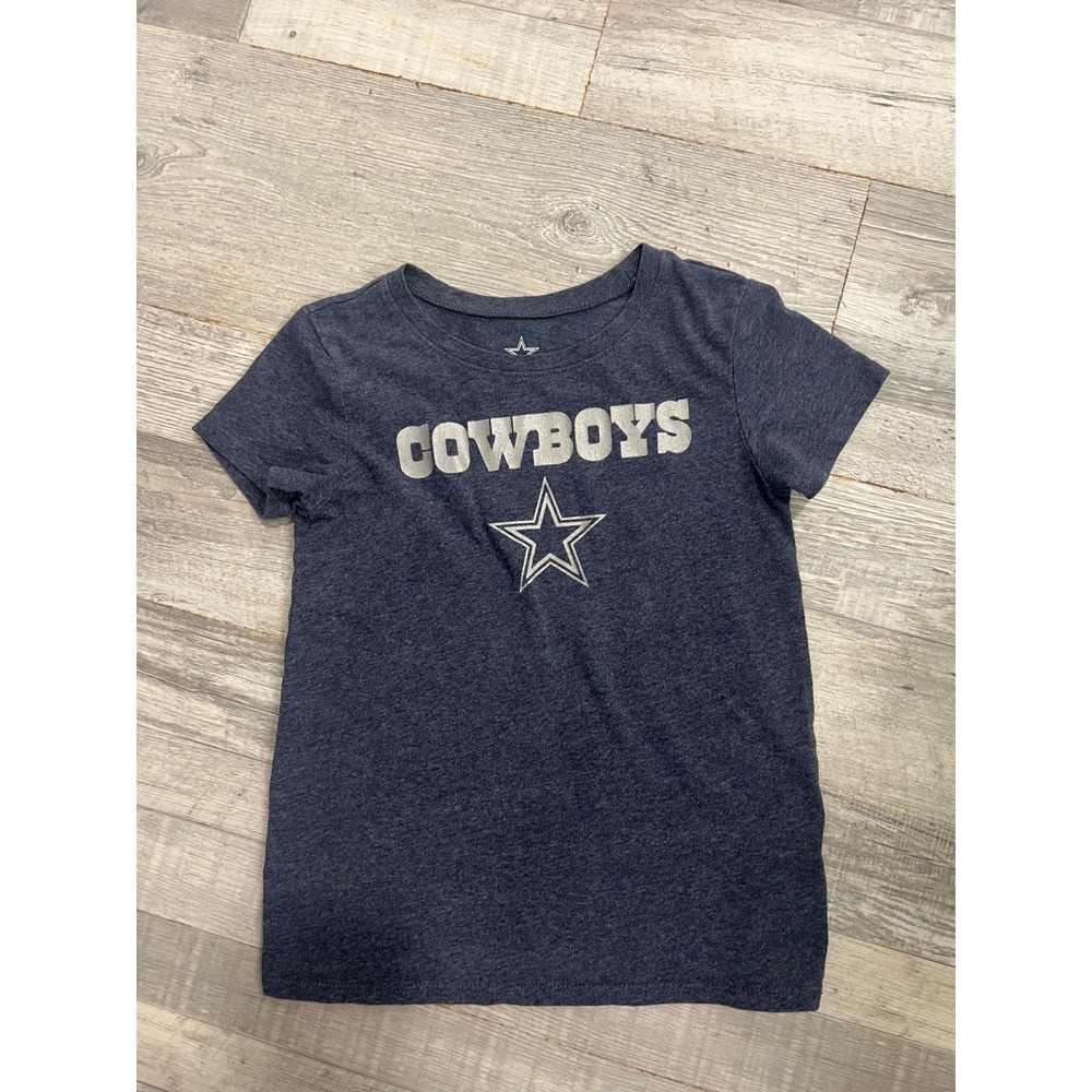 Dallas Cowboys Authentic Toddler Navy Blue Glitter Star Logo T-Shirt 5T